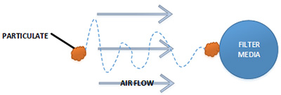 filtration mechanism: diffusion