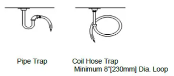 MistBuster pipe trap diagram