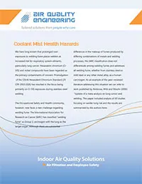 coolant mist health hazards white paper cover